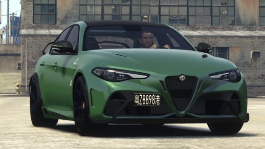 2021 Alfa Romeo Giulia GTAm Chinese license plate