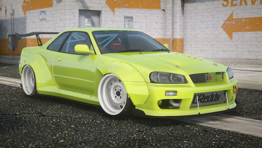 2002 Nissan Skyline GTR R34 Rocket Bunny