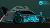 Nissan S14 Itasha Shiroko Summer of Blue Archive Deluxe of Glowing In The Dark