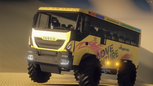 IVECO Monster Bus Safari in Qatar [Replace/FiveM]