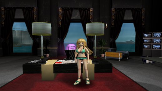 Vert (Swimsuit) from Hyperdimension Neptunia Victory