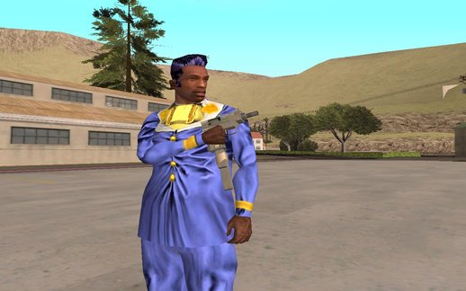 Josuke's Clothing and Haircut for CJ (Reskin Mod)