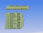 GTA3 Trainer Cheat Menu