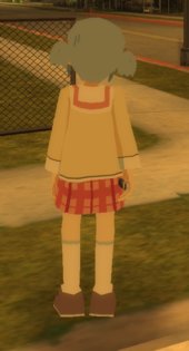 Mio Naganohara from Nichijou (Low-poly version)