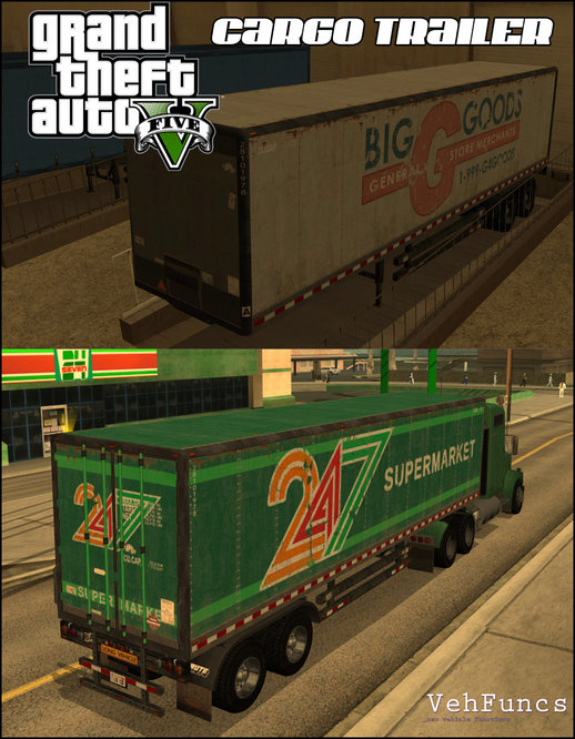 GTA V Brute Cargo Trailer