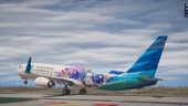 GARUDA INDONESIA MANDIRI LIVIN LIVERY PK-GFI