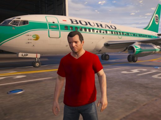 GTA V Livery Bouraq Boeing 737 100