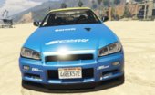 Malaysia Skyline R34 Spoon Livery Boss Popcorn