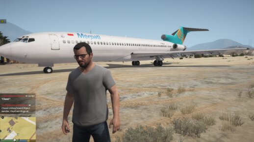 GTA 5 Livery Boeing 727-200 Merpati Nusantara Airlines