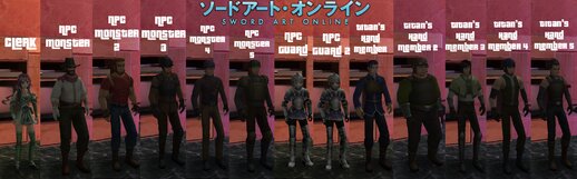 Sword Art Online Skin Pack #3 (NPCS)