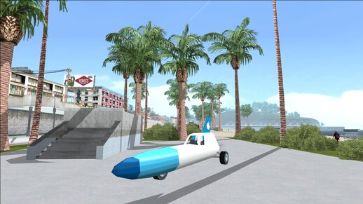 Simpsons Hit Run Rocket car