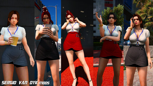 Mai Shiranui V - Business [Add-On Ped | Replace]