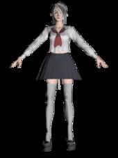 Skin Chica Realista Con Uniforme De Colegio Japones 