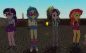 My Little Pony Equestria Girls 4 Skin Pack