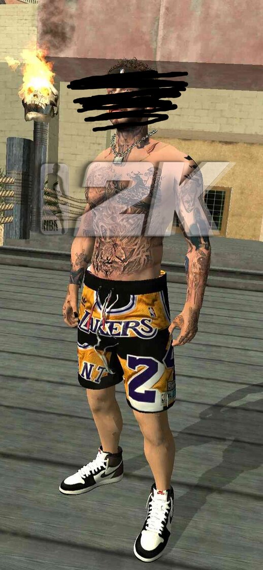 Custom LA Lakers Short