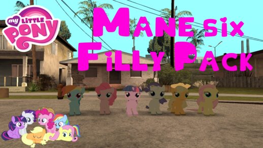 My Little Pony Mane Six Filly Skin Pack