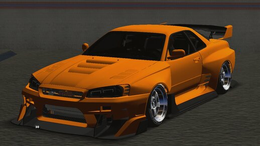 Nissan Skyline GT-R BNR34 Hycade Bodykit Stage 2 for Mobile