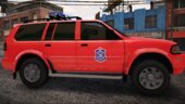 Mitsubishi Pajero - Vatrogasno spasilačka brigada Vozdovac (Firefighters Vozdovac) [Replace/ELS]