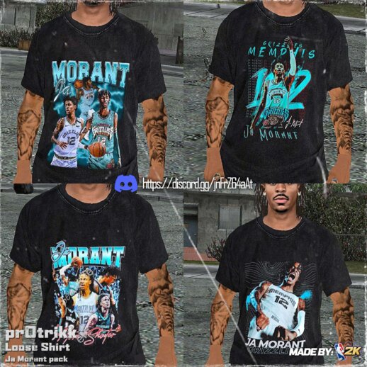 Ja Morant Loose Shirt Pack