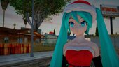 PDFT Hatsune Miku Santa + Animated Face