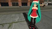 PDFT Hatsune Miku Santa + Animated Face