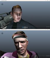 GTA IV - 2K, Ai regenerated character face textures  V1.1