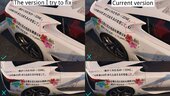 Lexus LFA [Anohana: The Flower We Saw That Day] Livery(痛車/Itasha) Package