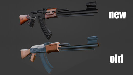 HD Retexture Old AK47