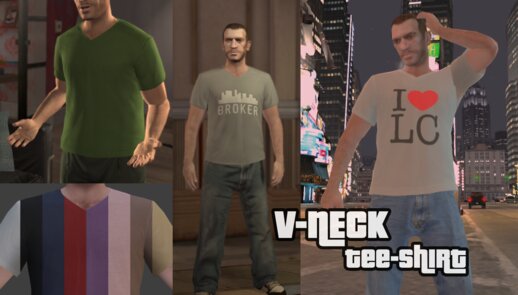 V-Neck Tee for Niko Bellic