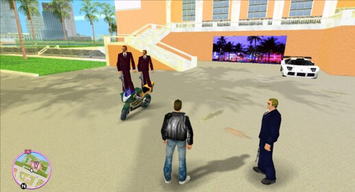 Vercetti Gang Bodyguars On Bike