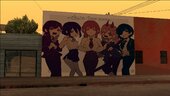 Mural Chainsaw Man Girls