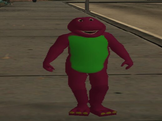 Barney The Dinosaur Skin