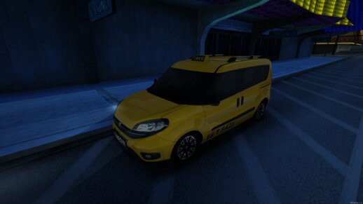 LowPoly Fiat Doblo Taksi Modu