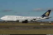 Singapore Airlines Boeing 747-412 9V-SPP Star Alliance Livery