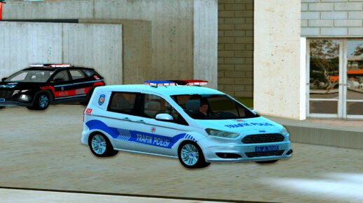 Ford Tourneo Courier Trafik Polis Araçı V1