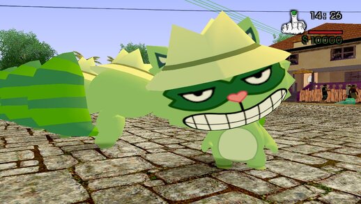 Shifty del juego Happy Tree Friends False Alarm