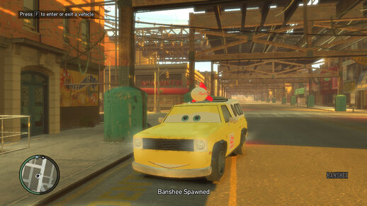 GTA 4 Disney Cars Todd Pizza Planet