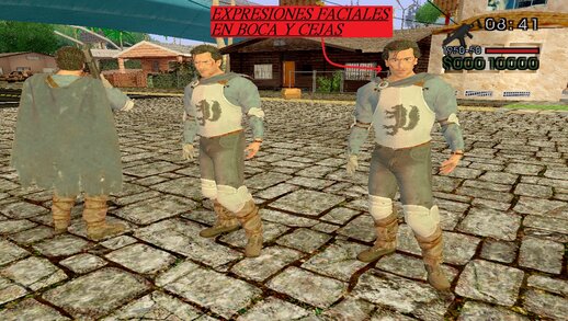 Ash Williams Con Traje Medieval de Evil Dead 3 The Game CON EXPRESIONES FACIALES EN BOCA Y CEJAS