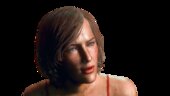 Alice Herida de RESIDENT EVIL HUESPED MALDITO de 2002 PORTEADA DE RESIDENT EVIL 3 REMAKE CON EXPRESIONES FACIALES EN BOCA