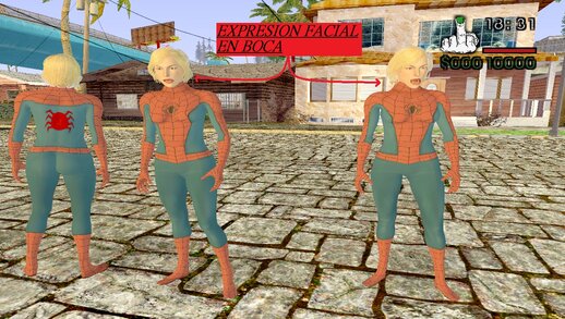 Spider Alice Abernathy Herida Sin mascara de RESIDENT EVIL HUESPED MALDITO de 2002