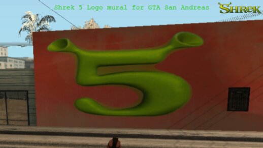 Shrek 5 Logo Mural