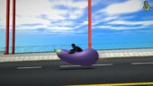 Eggplant Emoji Motorcycle