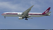 Qatar Airways Boeing 777-3DZER A7-BAC Retro Livery