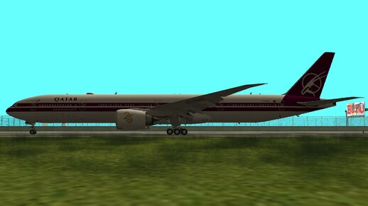 Qatar Airways Boeing 777-3DZER A7-BAC Retro Livery