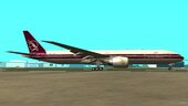 Qatar Airways Boeing 777-3DZER A7-BAC Retro Livery