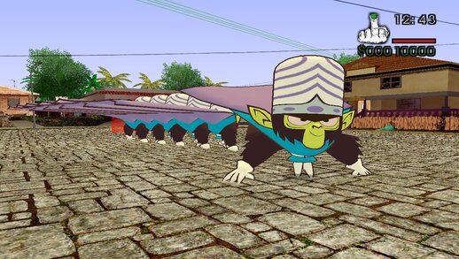 Mojo Jojo del juego de  Las Chicas Super poderosas : Relish Rampage de Game Cube