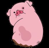 Waddles o Pato el Cerdito de Mabel Pines de Gravity Falls