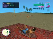 Sunbathing In OceanBeach For GTA Vice City