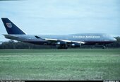 United Airlines Boeing 747-422 N172UA Battleship Gray Livery