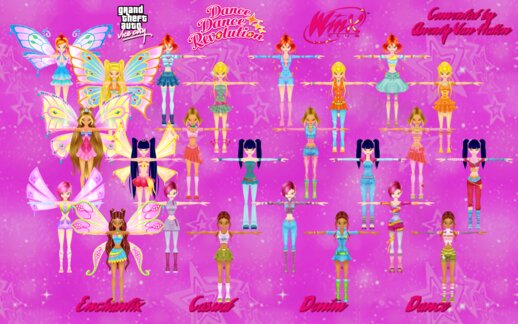 DDR Winx Club Full Characters Pack (VC)